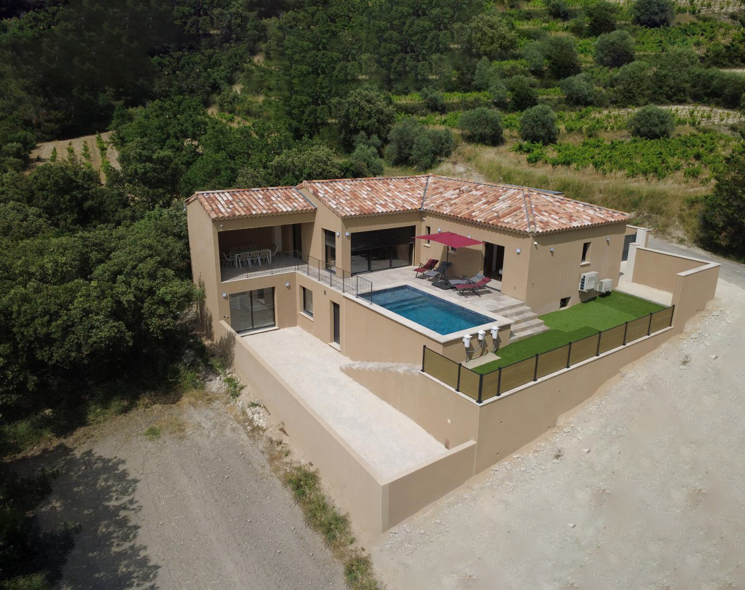 La Villa Panorama à Vacqueyras en Provence